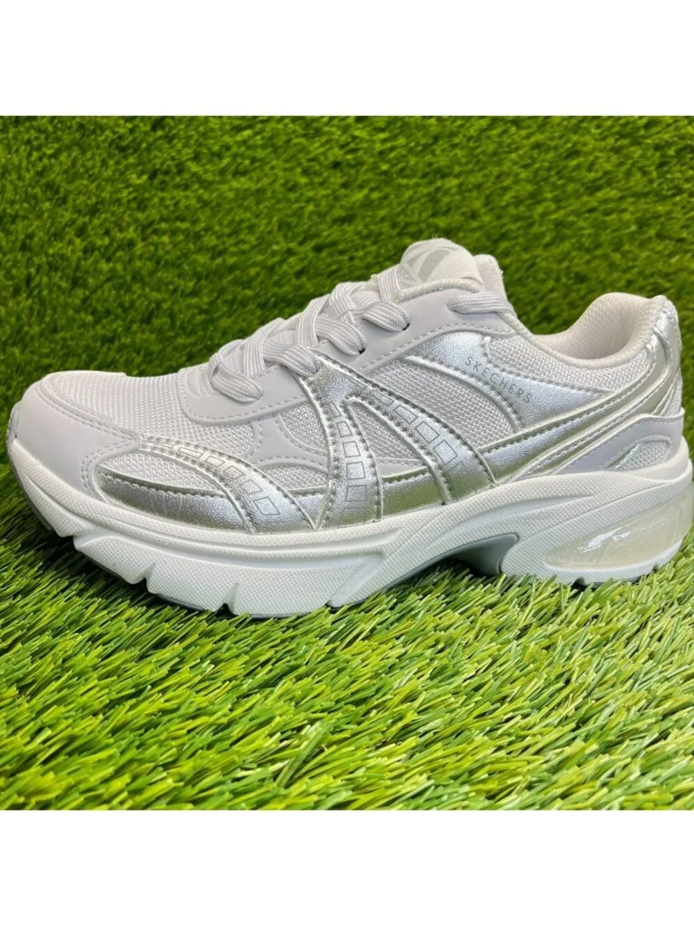 Skechers Street Shadow Stellar 90 Womens Size 6.5 Gray Running Shoes Sneakers